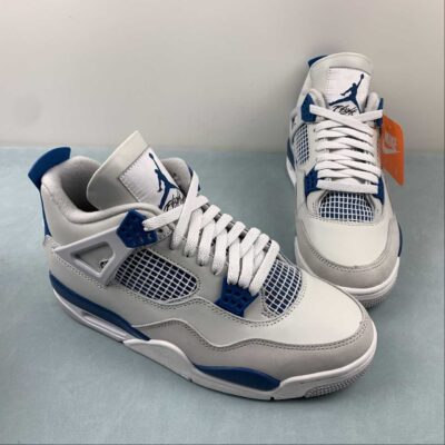 AJ4 WHITE/BLUE