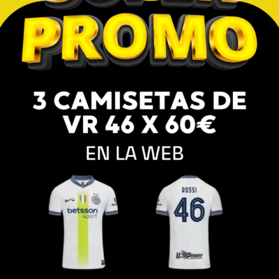 OFERTA ESPECIAL 3 CAMISETAS VR46